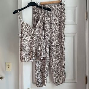Leopard Print Aerie PJ Set-M